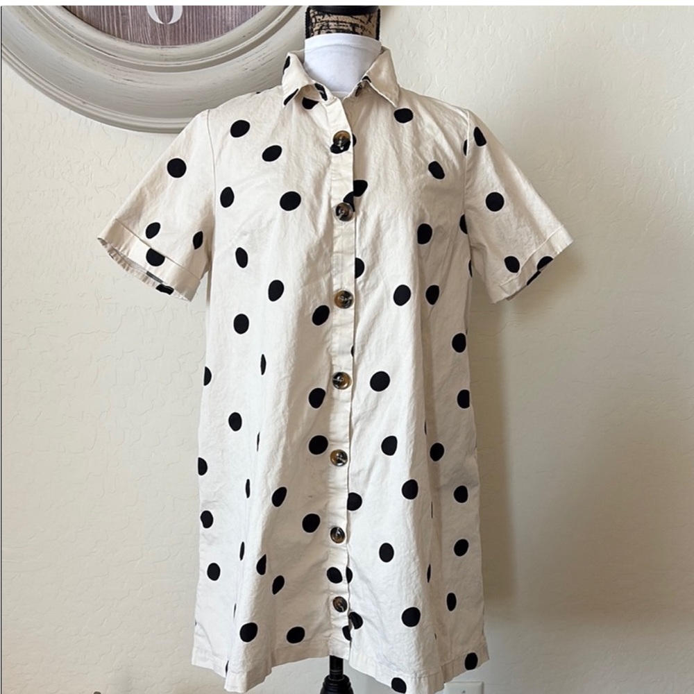 Who what wear polka dot shirt dress